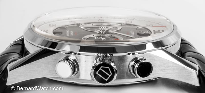 Crown Side Shot of Carrera Flyback Chronograph Calibre 36
