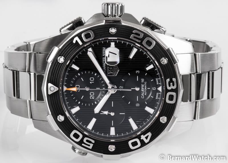 Front View of Aquaracer 500m Chronograph
