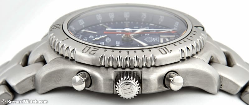 Crown Side Shot of Link Chronograph