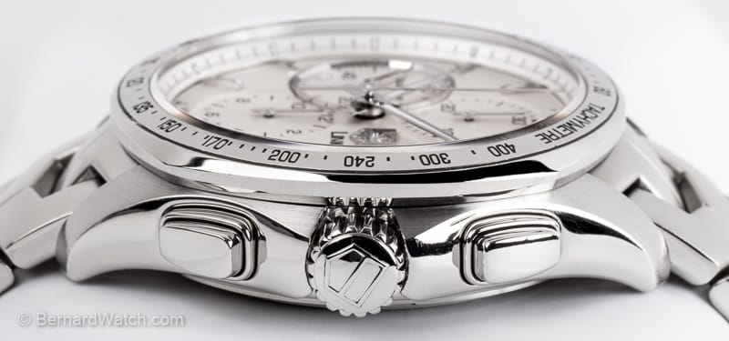 Crown Side Shot of Link Chronograph
