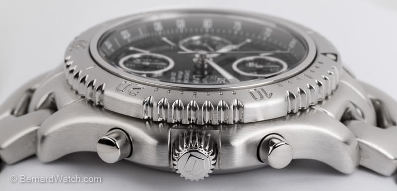 Crown Side Shot of Link Chronograph