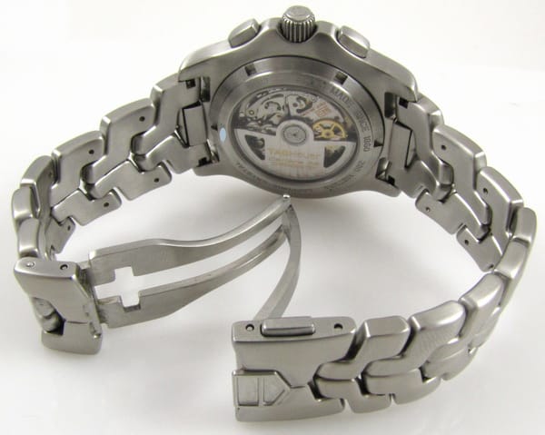 Open Clasp Shot of Link Chronograph Calibre 36