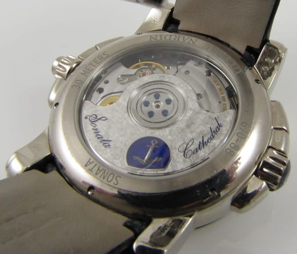 Caseback of Sonata Cathedral Dual Time