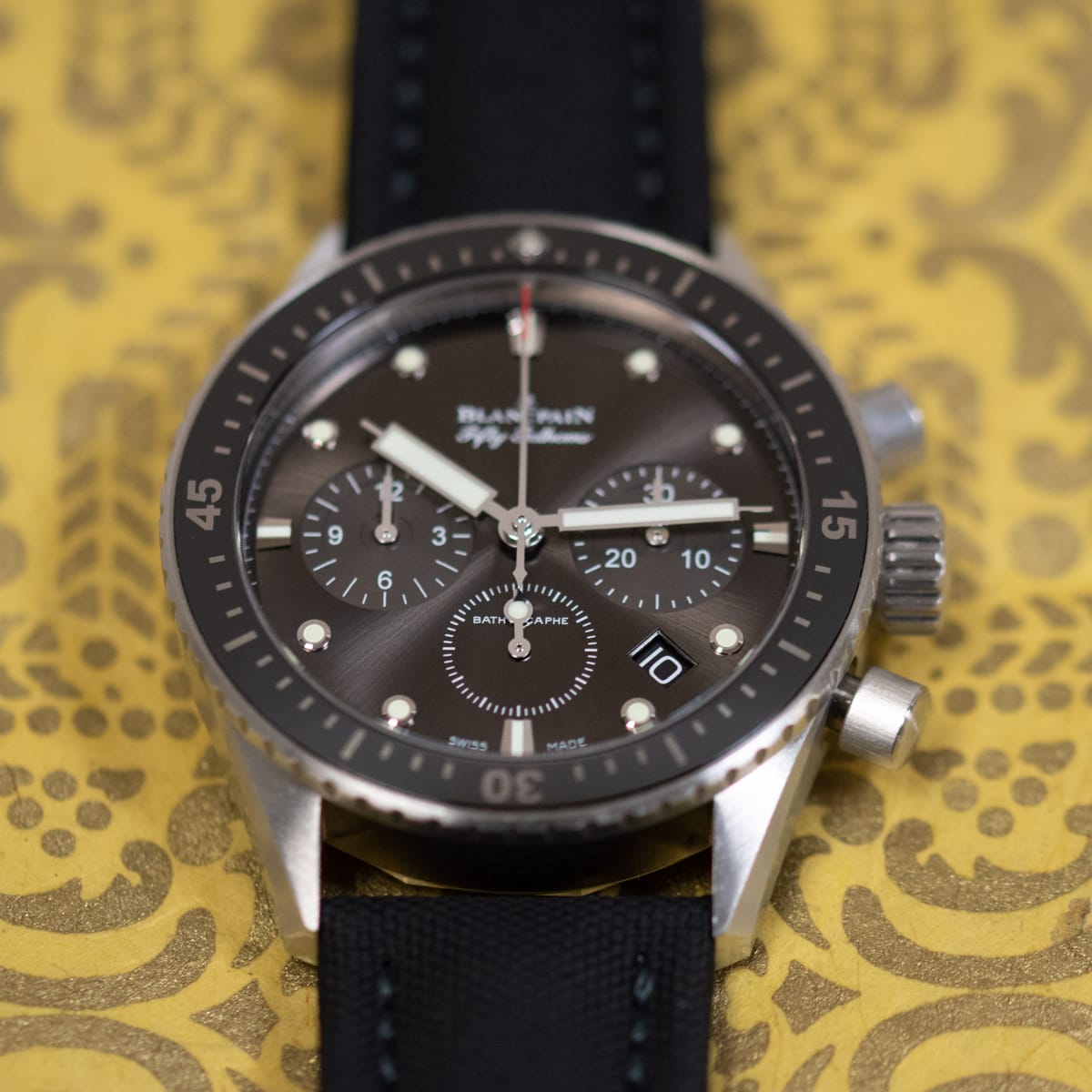 Extra Shot of Fifty Fathoms Bathyscape Flyback Chronograph
