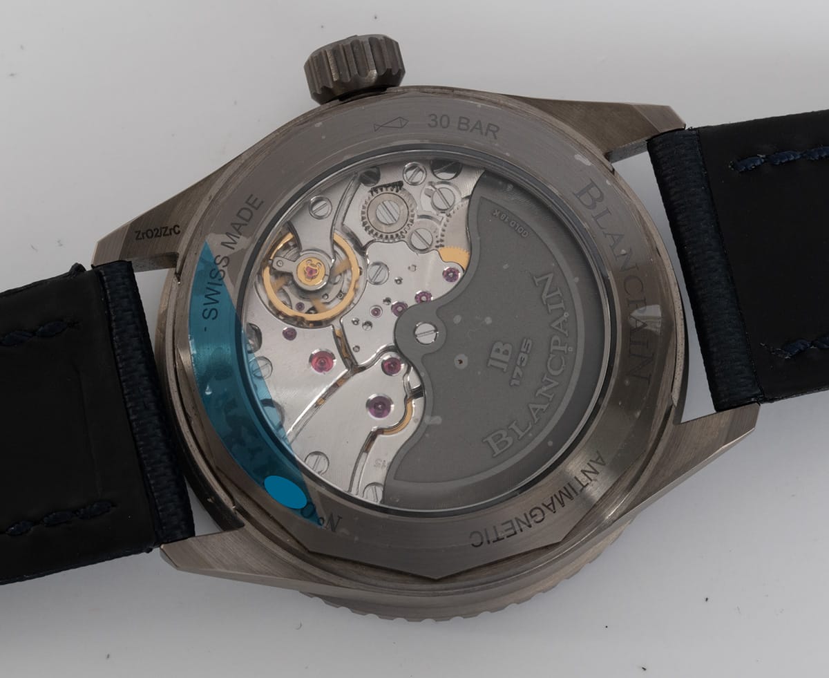 Caseback of Fifty Fathoms Bathyscaphe