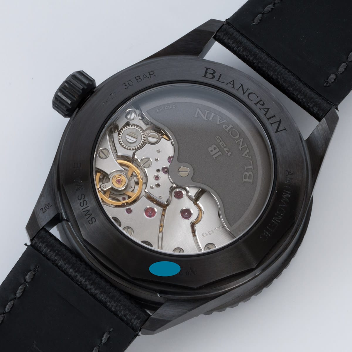 Caseback of Fifty Fathoms Bathyscaphe