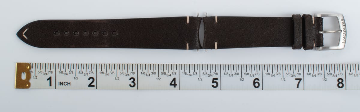 9' Side Shot of Leather Strap