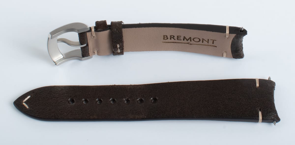 Crown Side Shot of Leather Strap