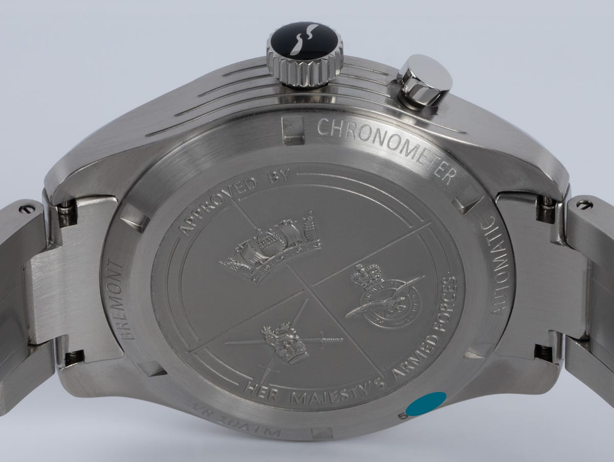 Caseback of Arrow Chronograph