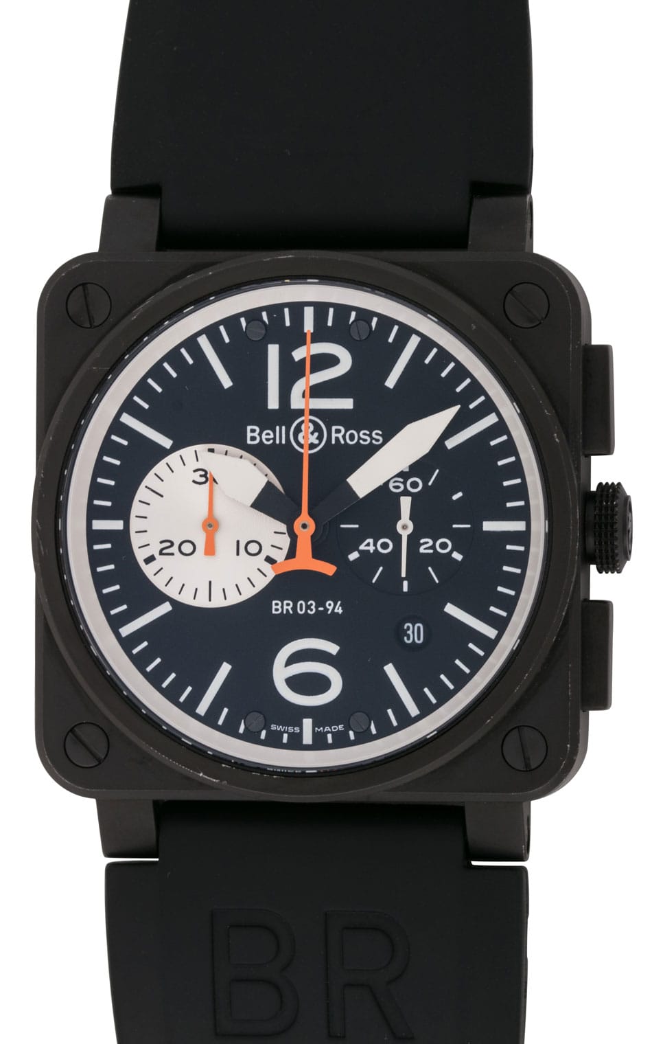 Bell & Ross - BR 03-94 Black and White Carbon Chronograph
