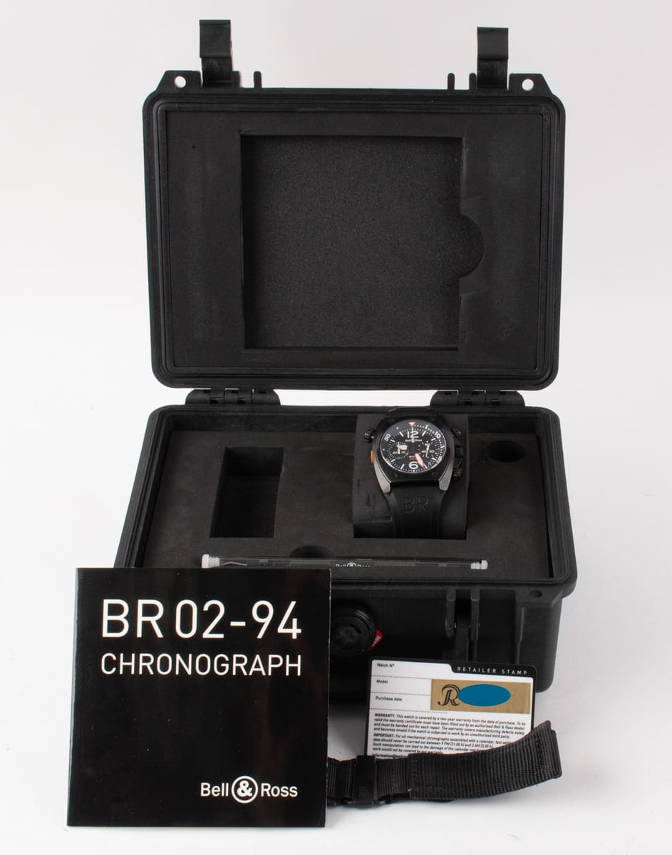 Box / Paper shot of BR 02-94 Marine Chronograph
