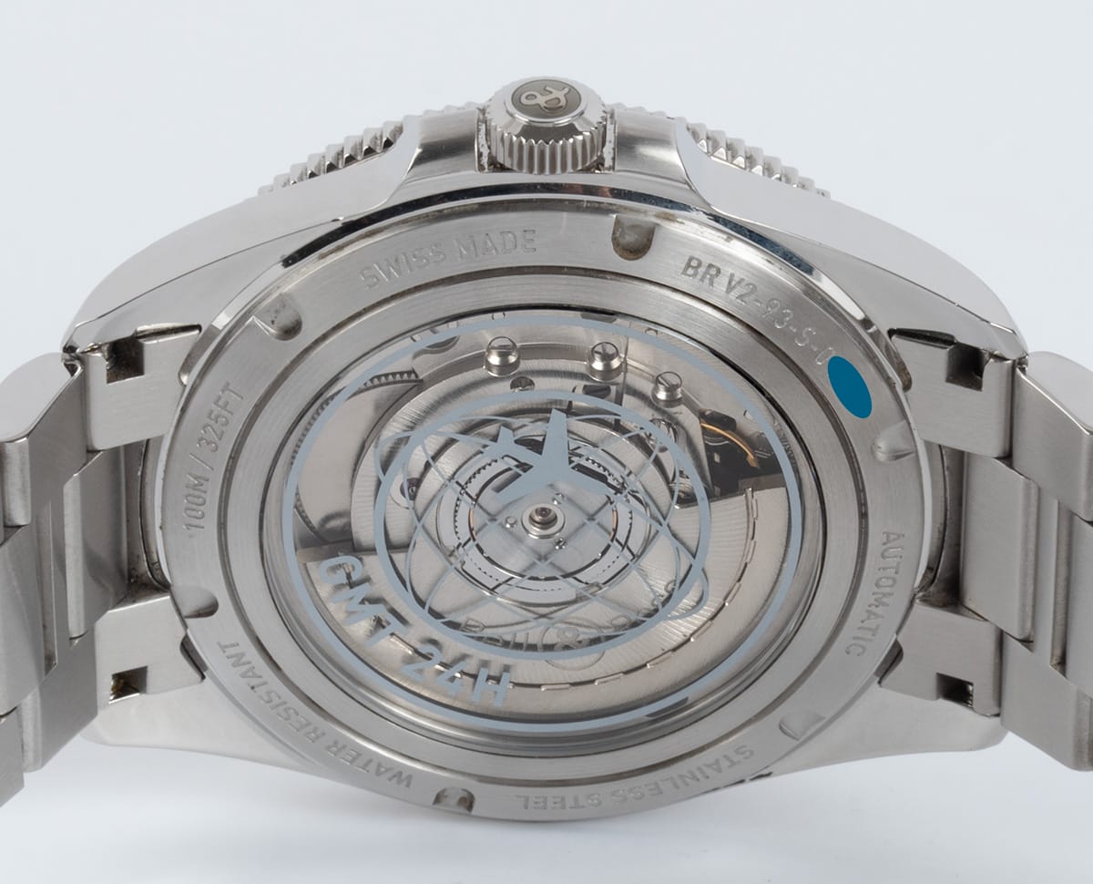 Caseback of BR V2-93 GMT