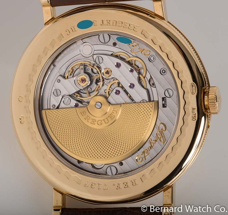 Caseback of Classique 7137 Moonphase Power Reserve