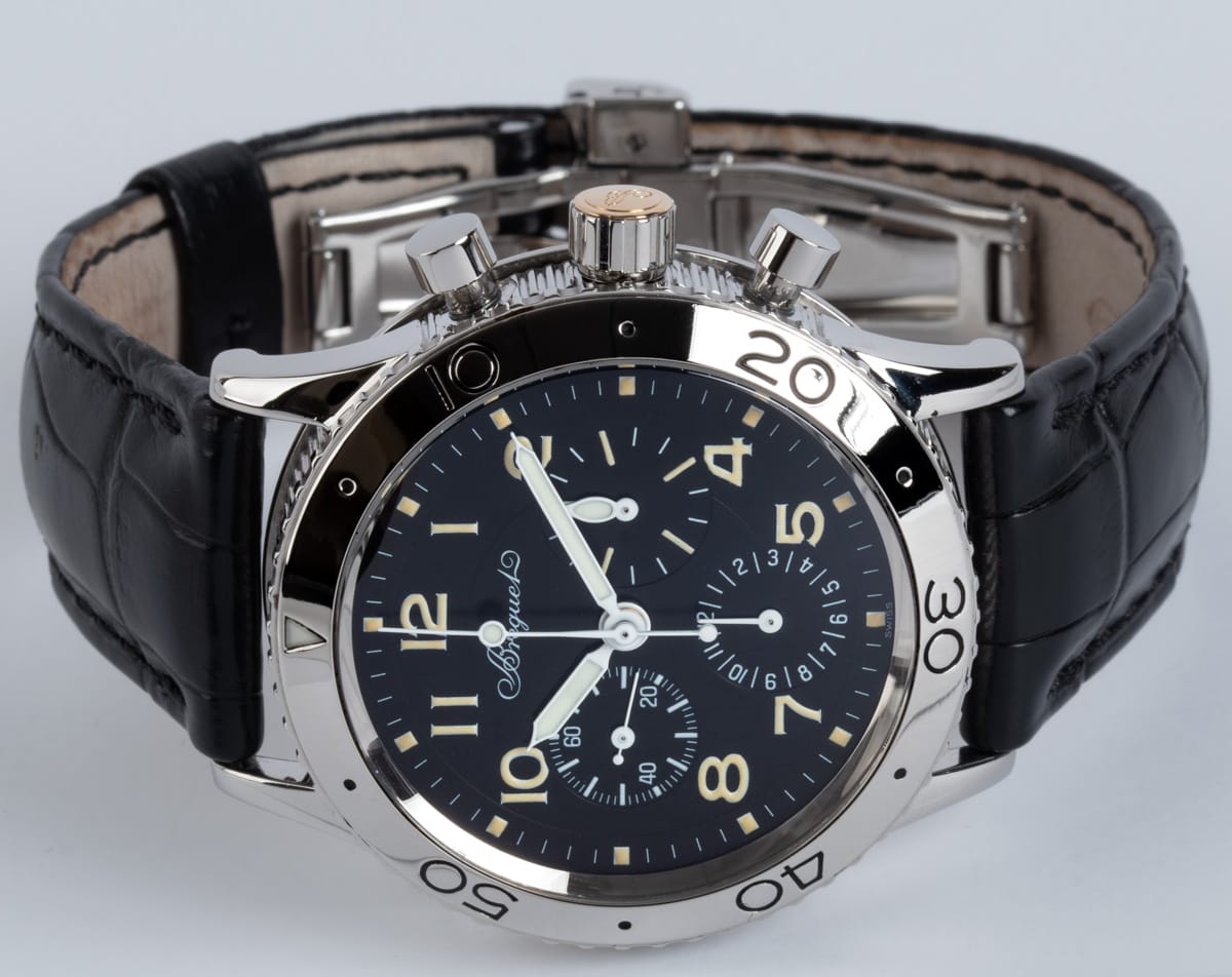 Front View of Type XX Aeronavale Flyback Chrono