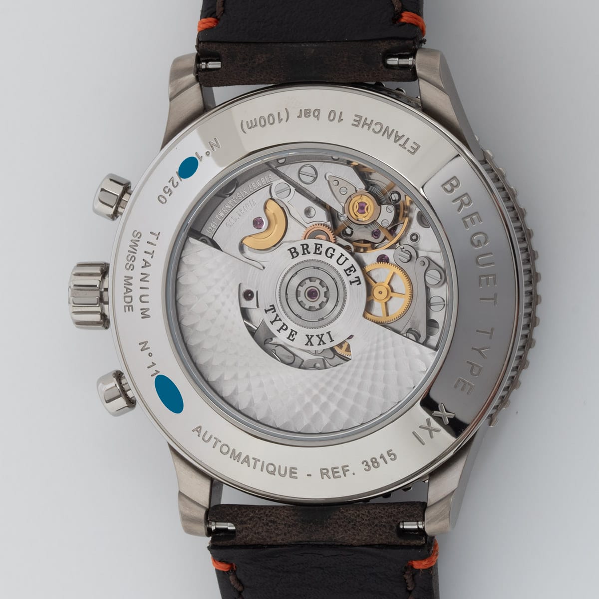 Caseback of Type XXI Flyback LE