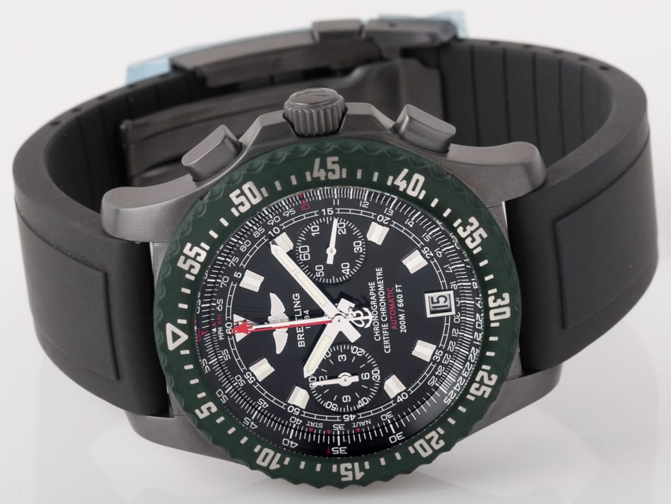 Front View of Skyracer Chronograph Blacksteel