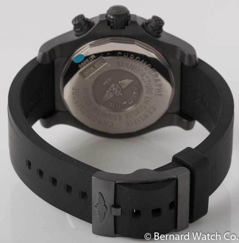 Rear / Band View of Avenger Seawolf Chronograph Blacksteel Limited