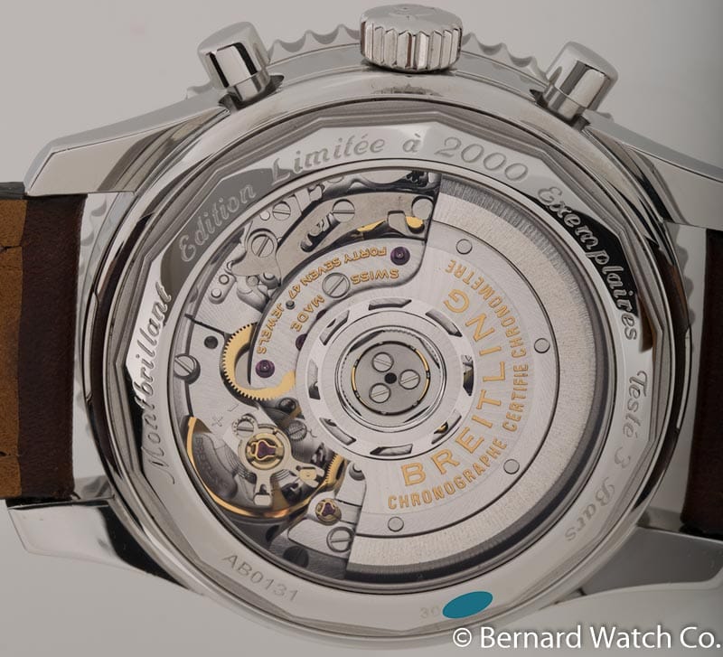 Caseback of Montbrilliant 01 Limited Edition