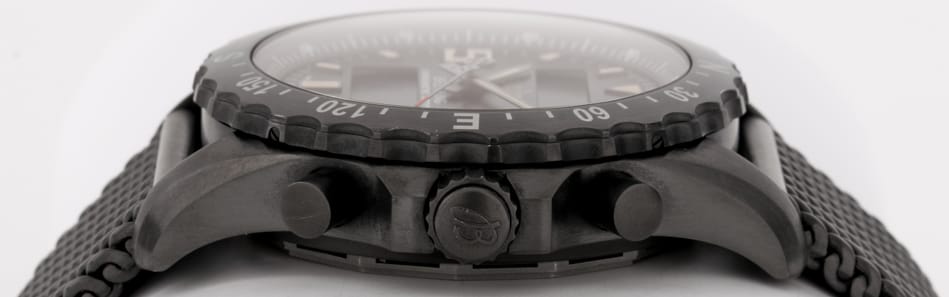Crown Side Shot of Chronospace Military