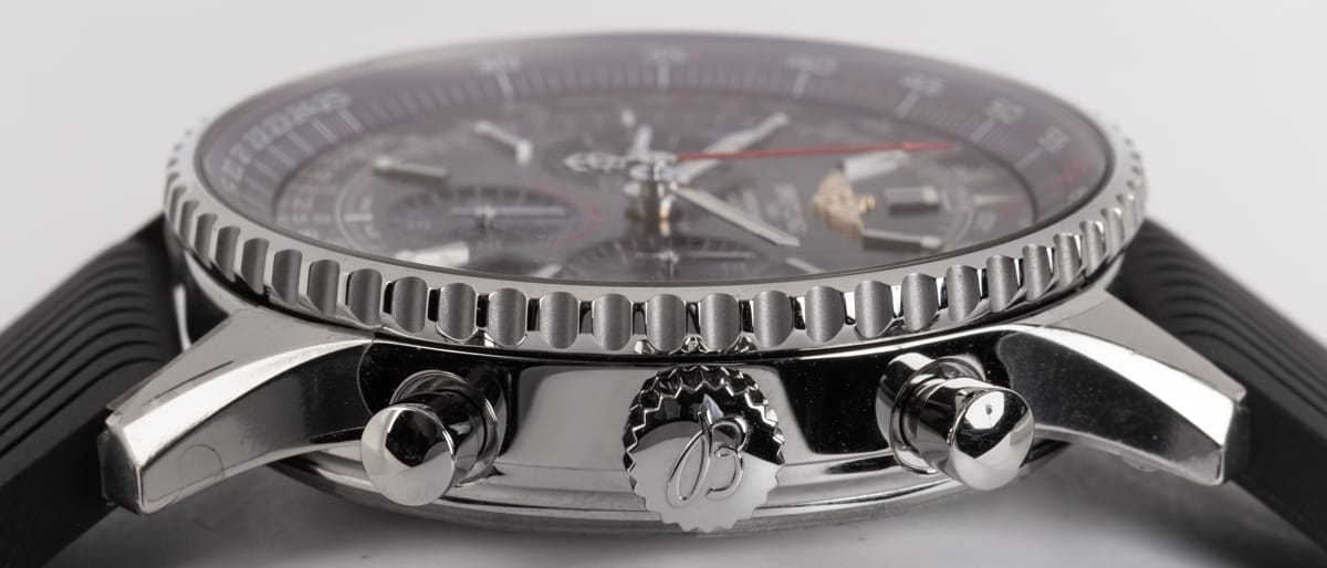 Crown Side Shot of Navitimer B01 46MM Exclusive Edition