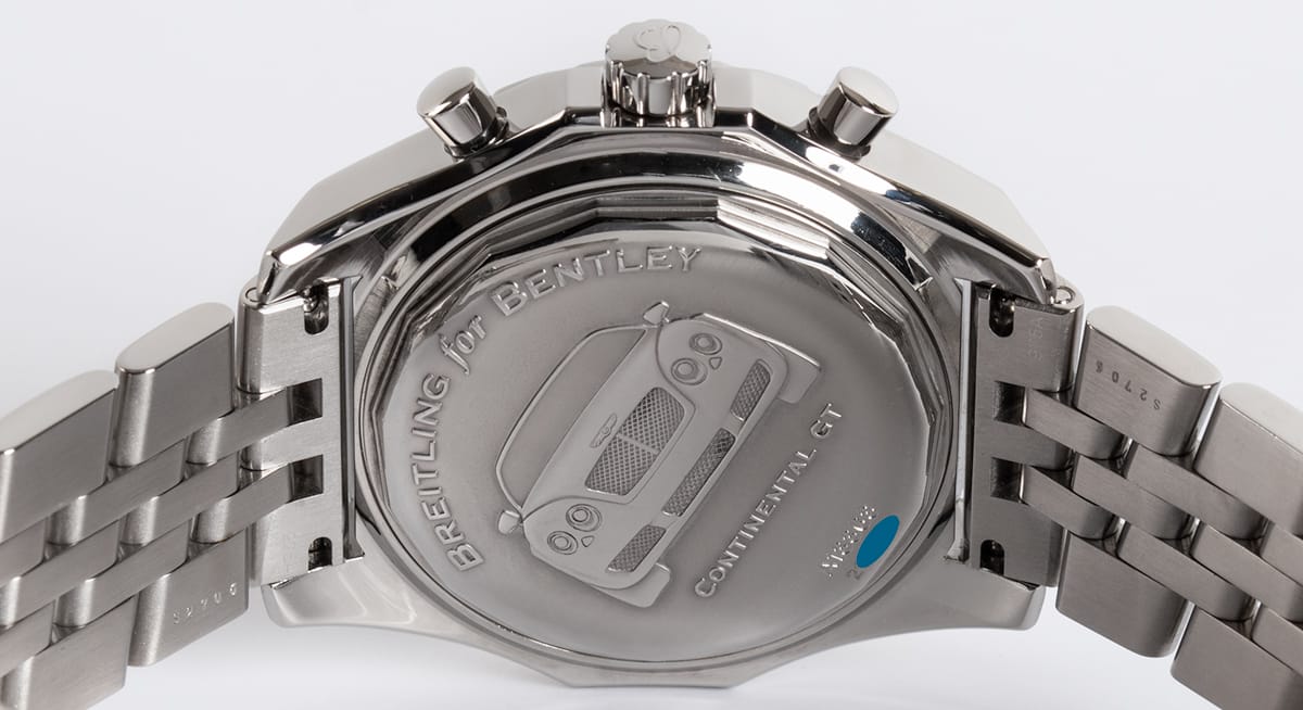 Caseback of Bentley GT Racing Chronograph