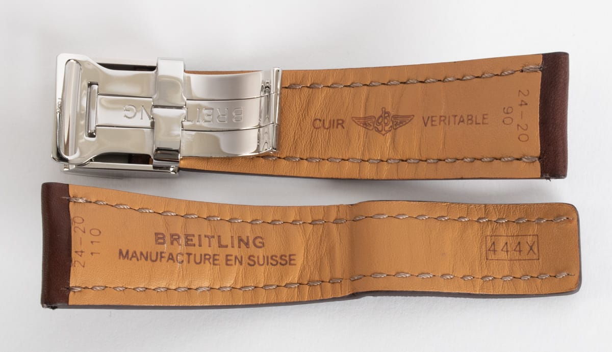 Rear / Band View of Leather Deployant Strap