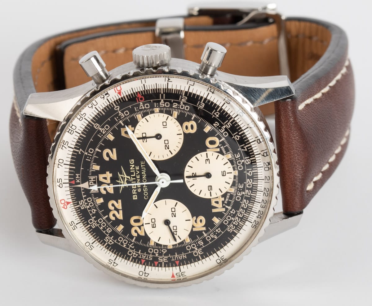 Front View of Navitimer Cosmonaute 'Twin Jets'