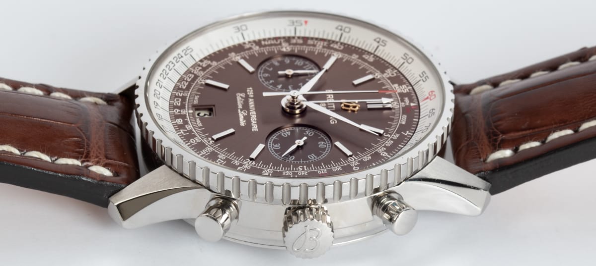 Crown Side Shot of Navitimer 125th Anniversary