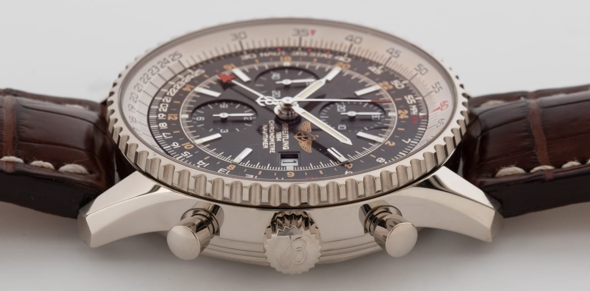 Crown Side Shot of Navitimer World Limited Edition