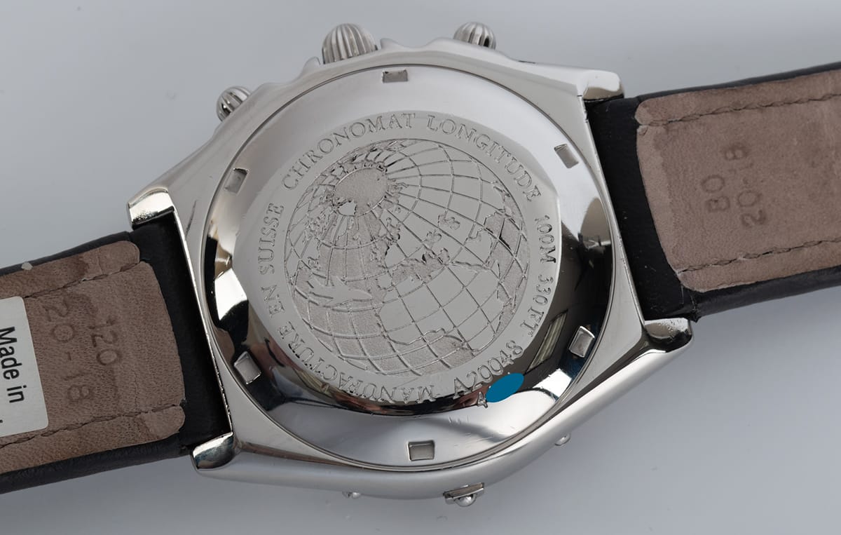 Caseback of Chronomat Longitude