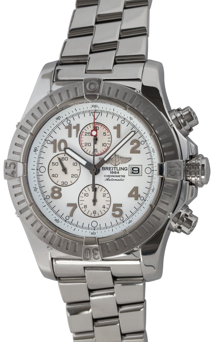 Breitling Super Avenger A1337011 A562 SOLD OUT white