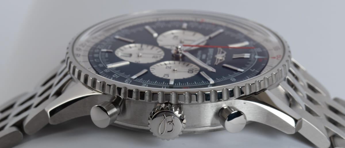 Crown Side Shot of Navitimer B01 Chronograph 46