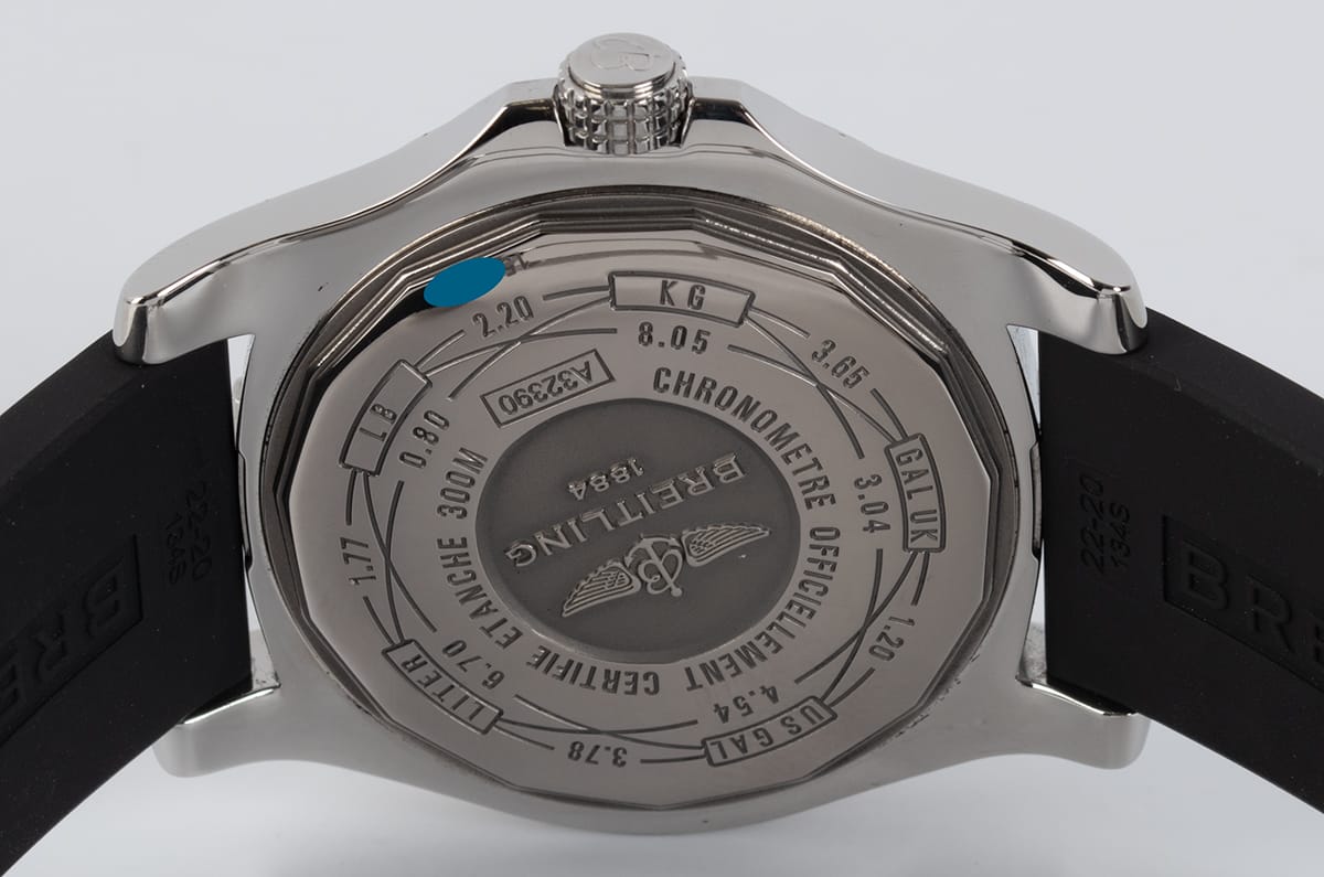 Caseback of Avenger II GMT