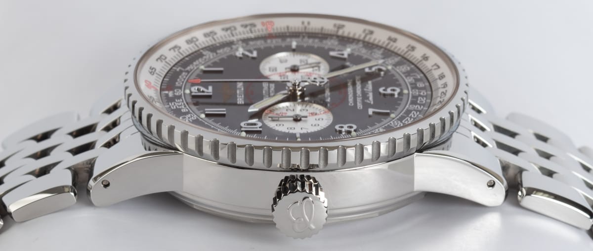Crown Side Shot of Heritage Chrono-Matic Flyback