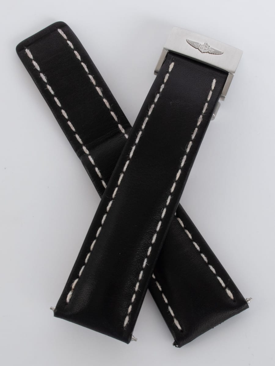 Front View of Leather Deployant Strap