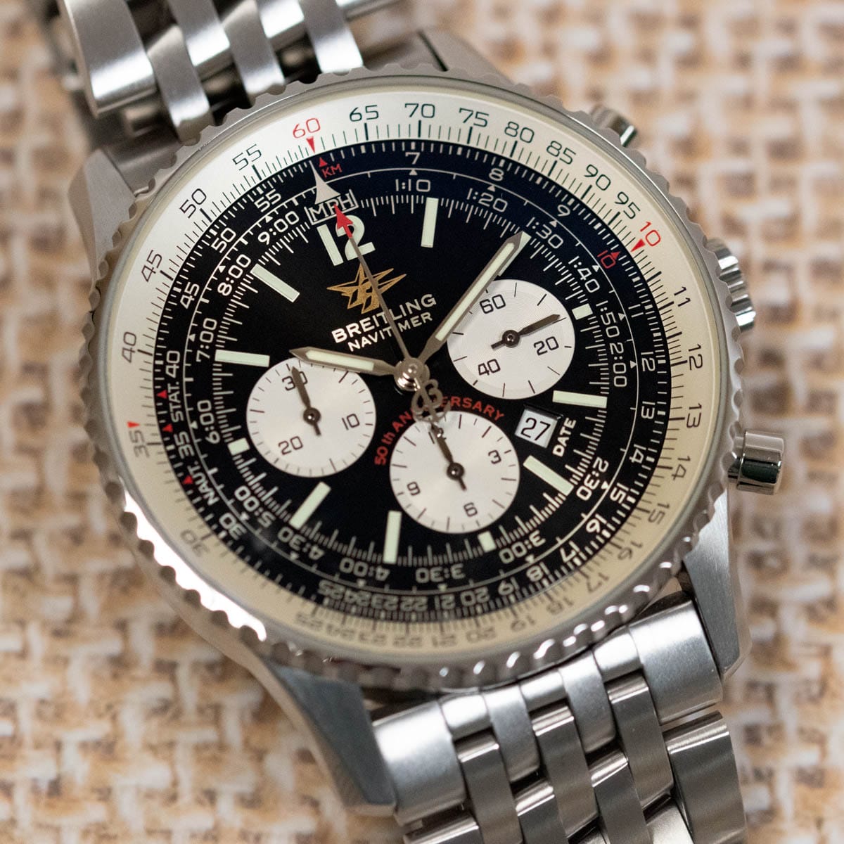 Stylied photo of  of Navitimer '50th Anniversary'