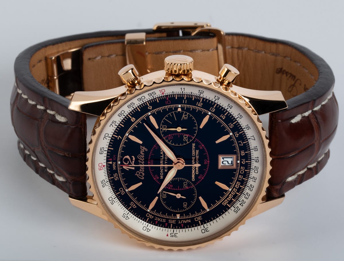 Front View of Navitimer Montbrillant Limited Edition