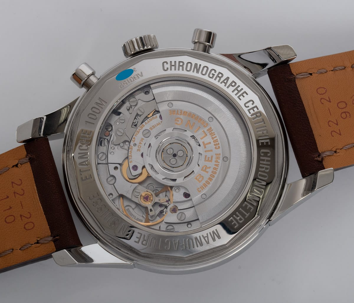 Caseback of TransOcean Chronograph