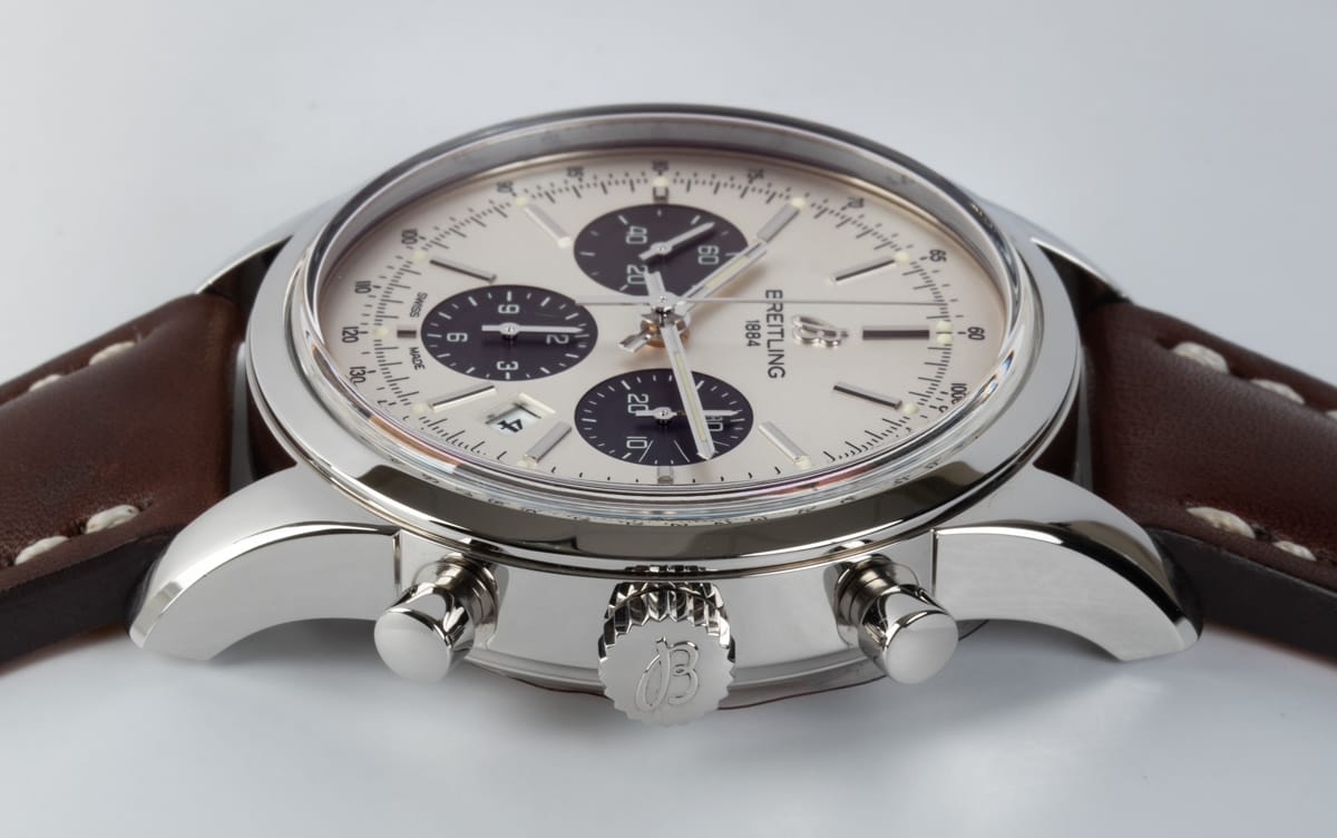 Crown Side Shot of TransOcean Chronograph