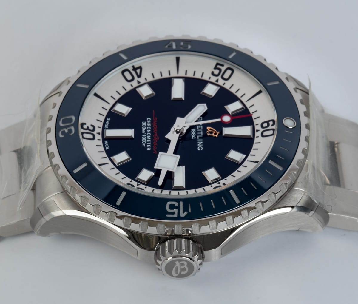 Crown Side Shot of SuperOcean Automatic 46