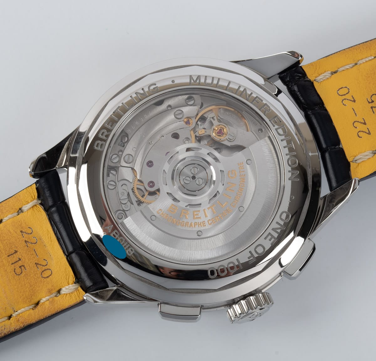 Caseback of Premier B01 Chronograph 42