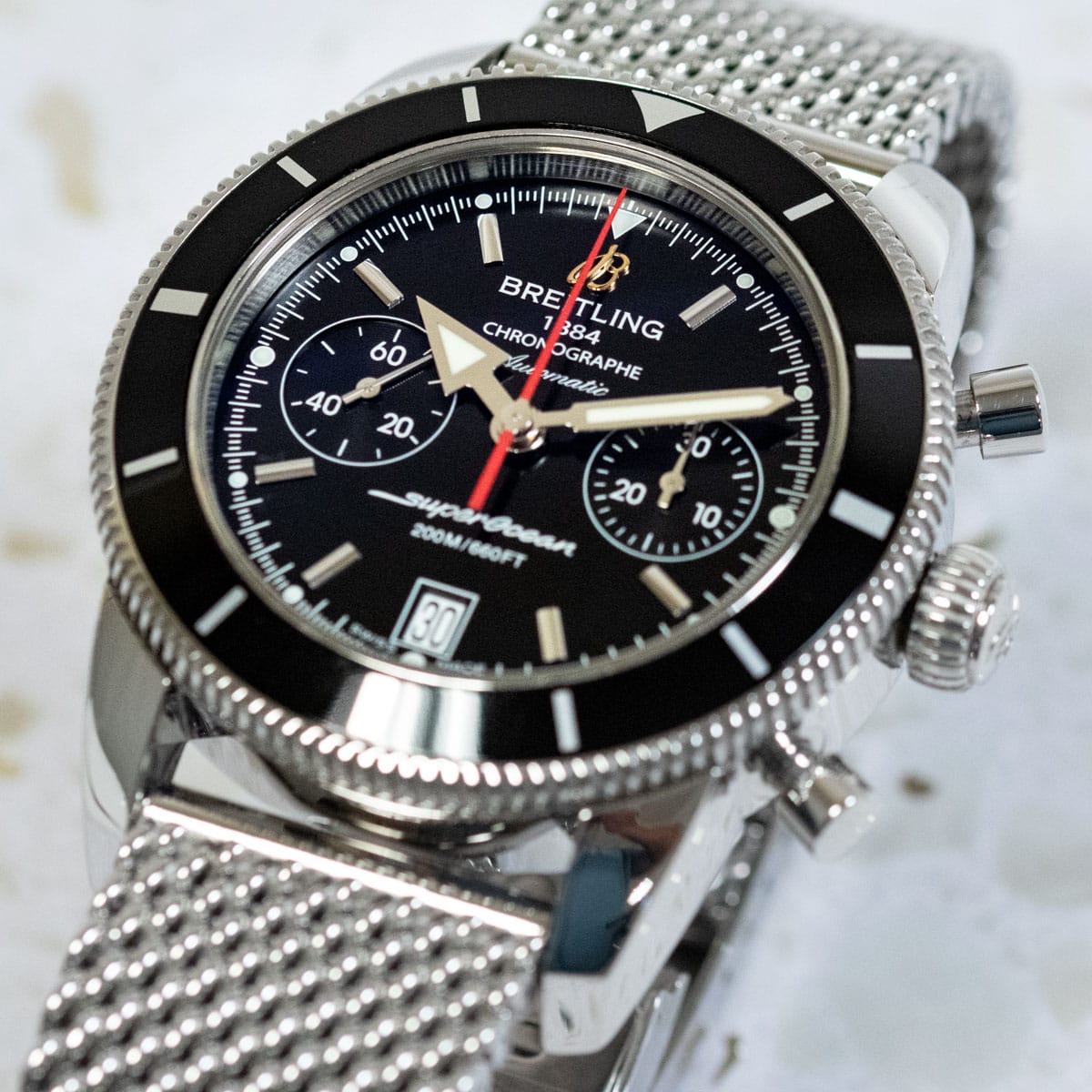 Extra Shot of SuperOcean Heritage Chronograph 44