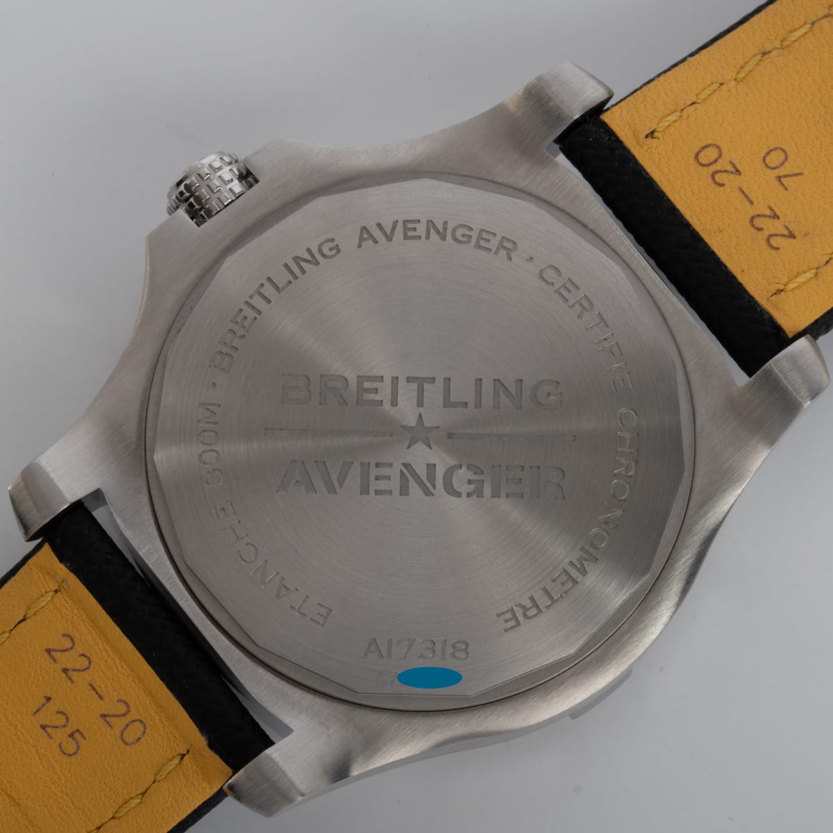 Caseback of Avenger Automatic 43