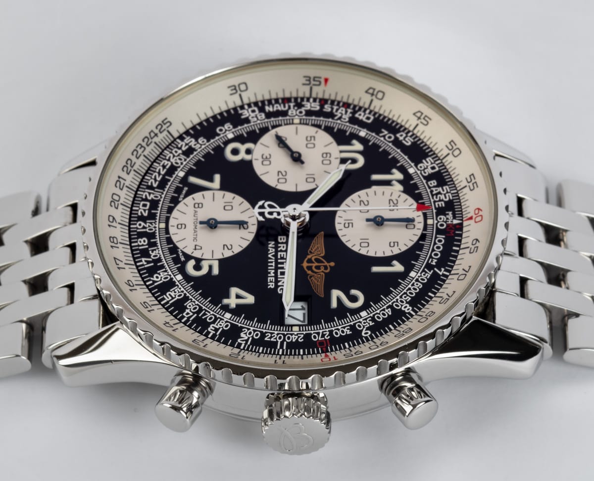 Crown Side Shot of Old Navitimer II