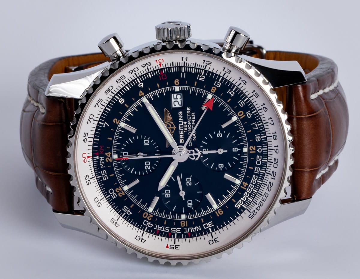 Front View of Navitimer Chrono GMT 46