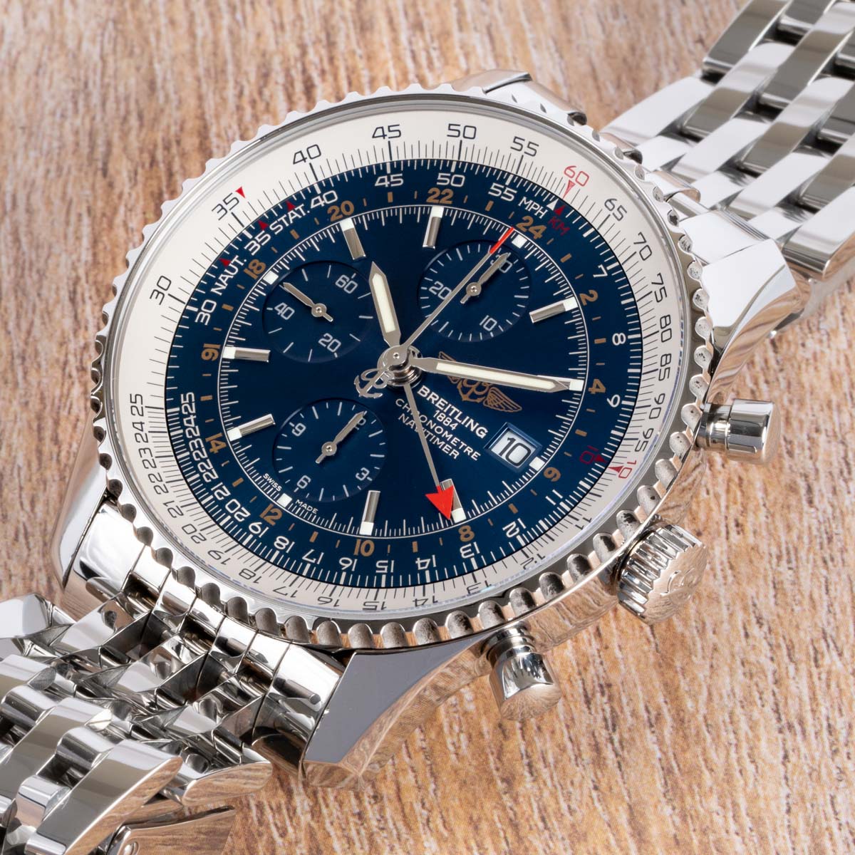 Stylied photo of  of Navitimer Chrono GMT 46