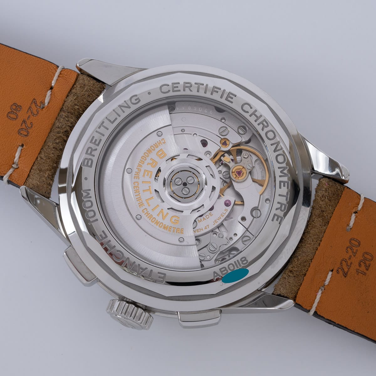 Caseback of Premier B01 Chronograph 42