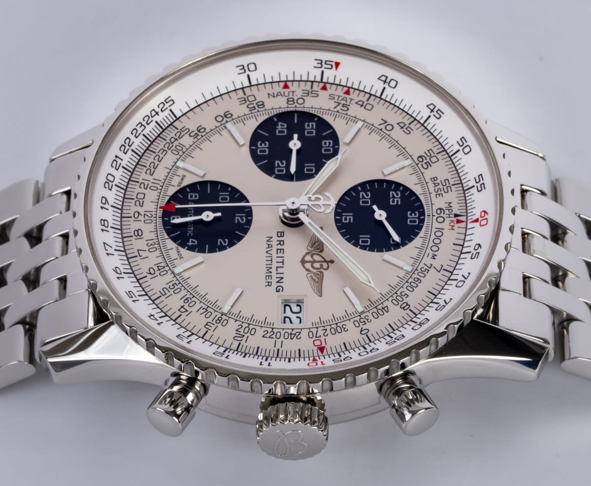 Crown Side Shot of Navitimer Heritage