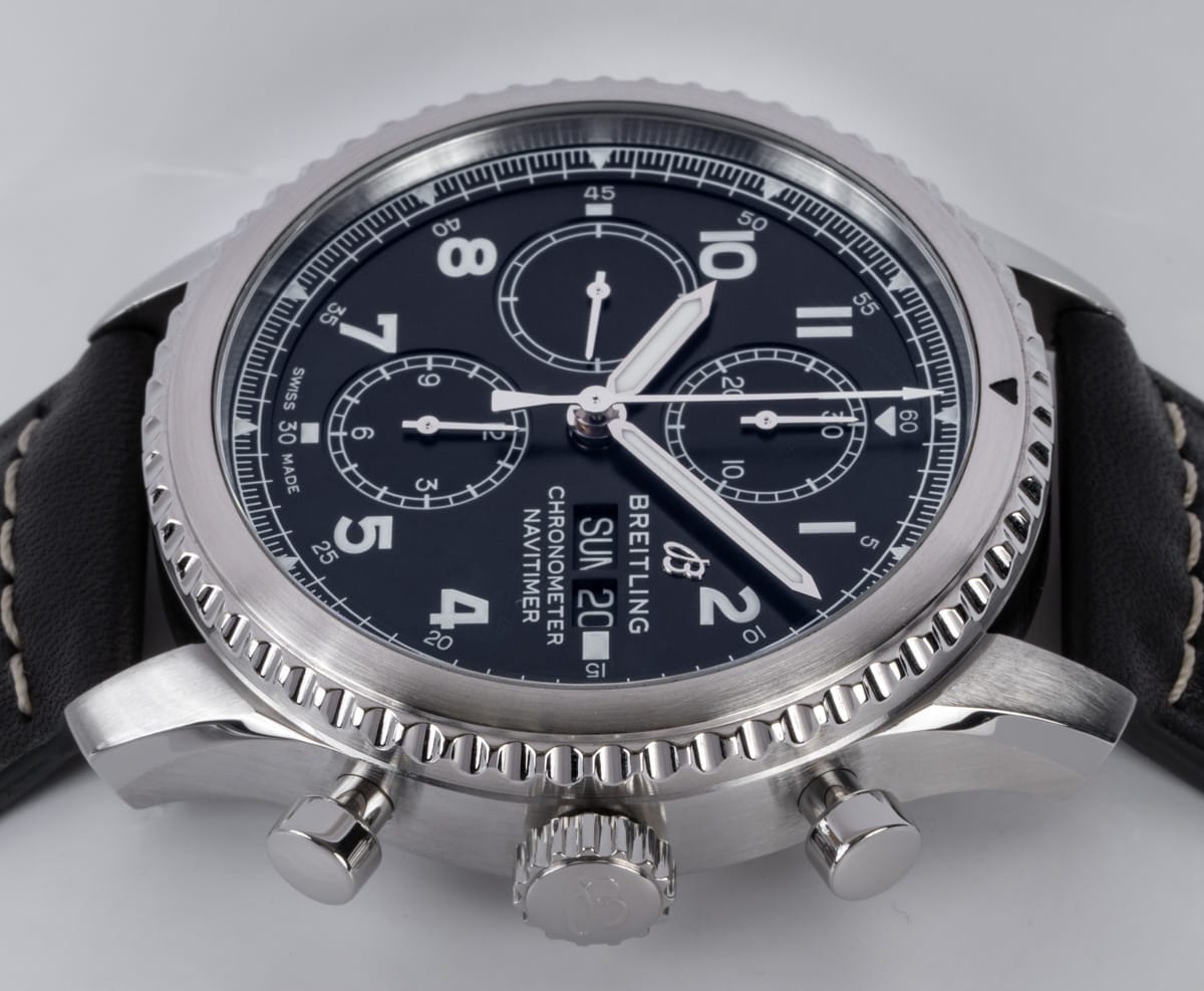 Crown Side Shot of Navitimer 8 Chronograph