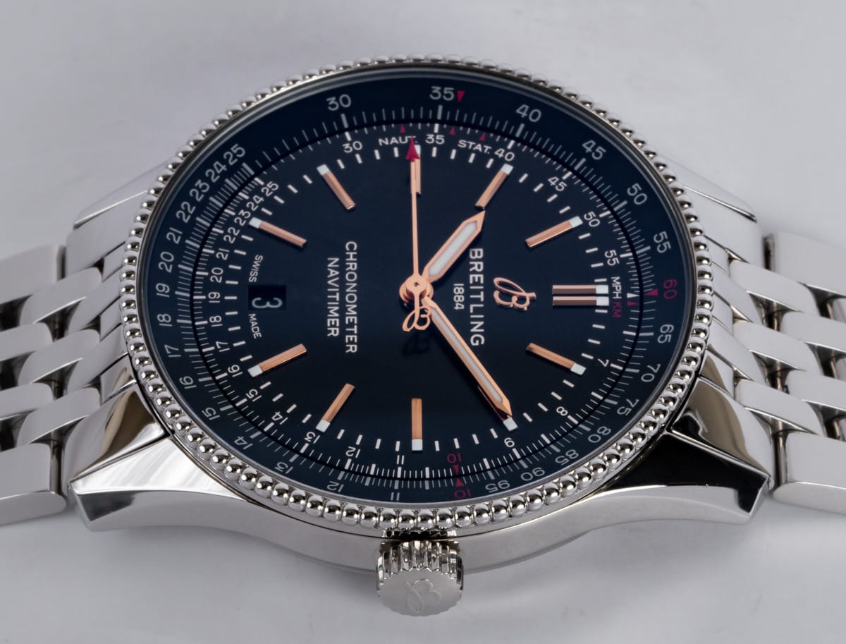 Crown Side Shot of Navitimer 1 Automatic 41